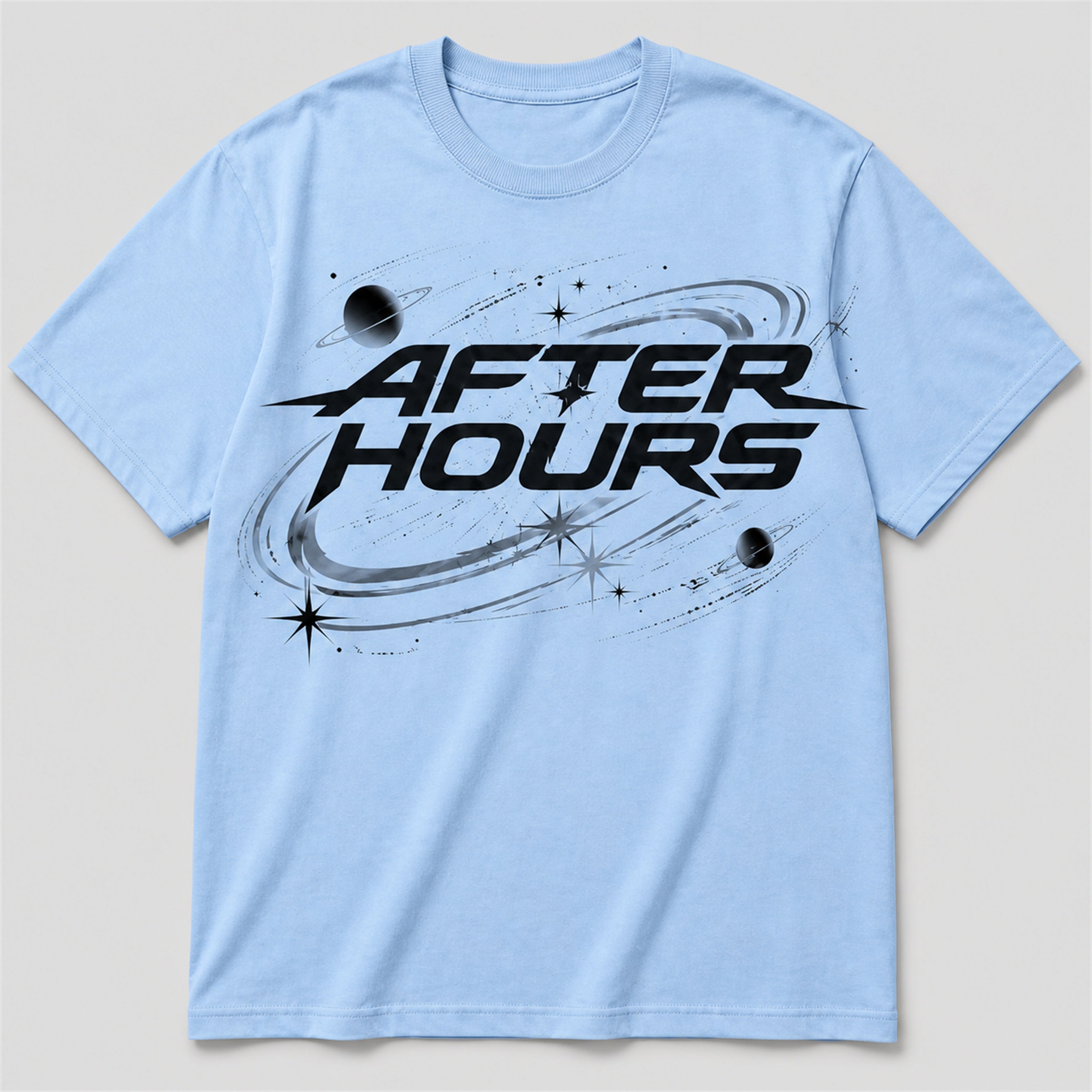 After Hours Cosmic Tee - Light Blue